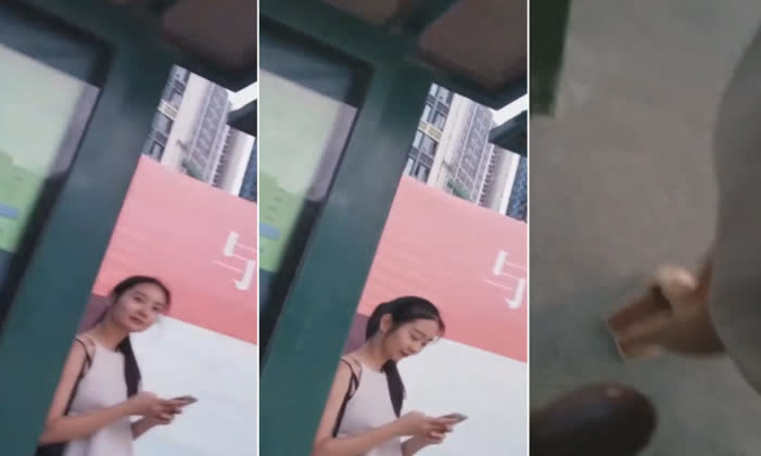 尾随涂鸦漂亮妹子身上封面
